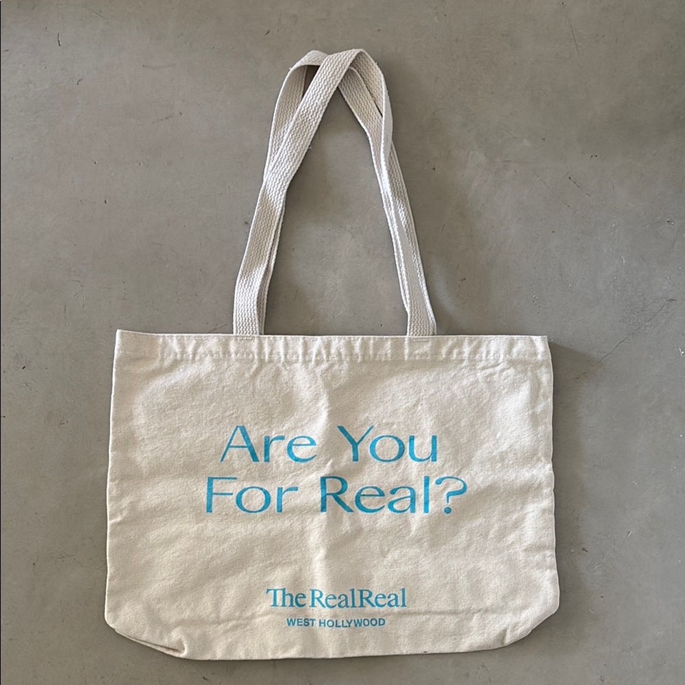 Sale! The RealReal West Hollywood “Are You For Real?” Tote Bag
